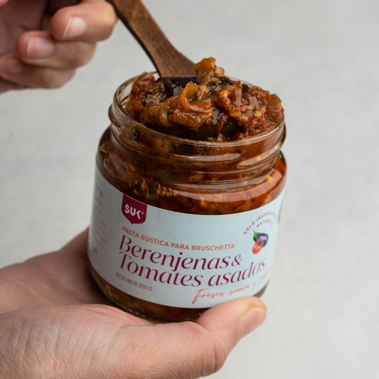 PASTA DE BERENJENAS Y TOMATES ASADOS 200g - SUK