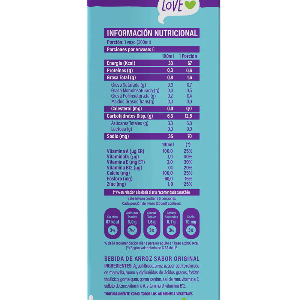 ARROZ ORIGINAL 1L