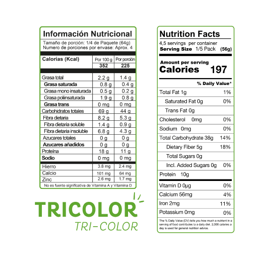 MACARRONES TRICOLOR 250g - EL DORADO