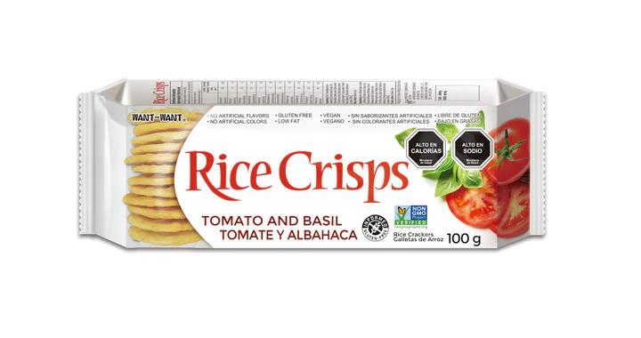 RICECRIPS TOMATE & ALBAHACA 100g - EATY