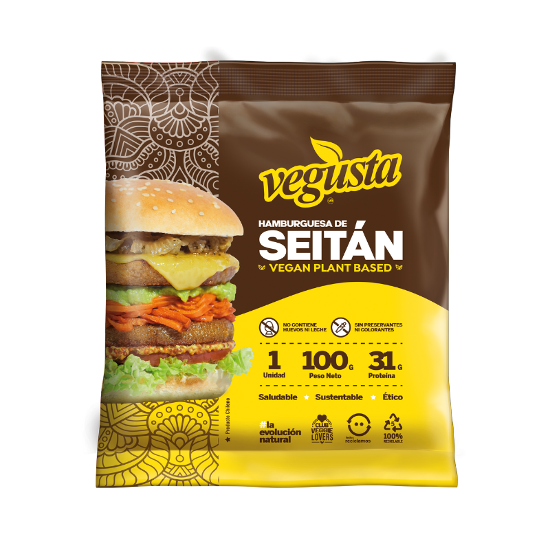 HAMBURGUESA DE SEITAN INDIVIDUAL 100g - VEGUSTA