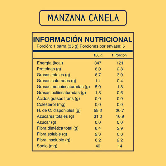SOUL BAR MANZANA-CANELA - 35g