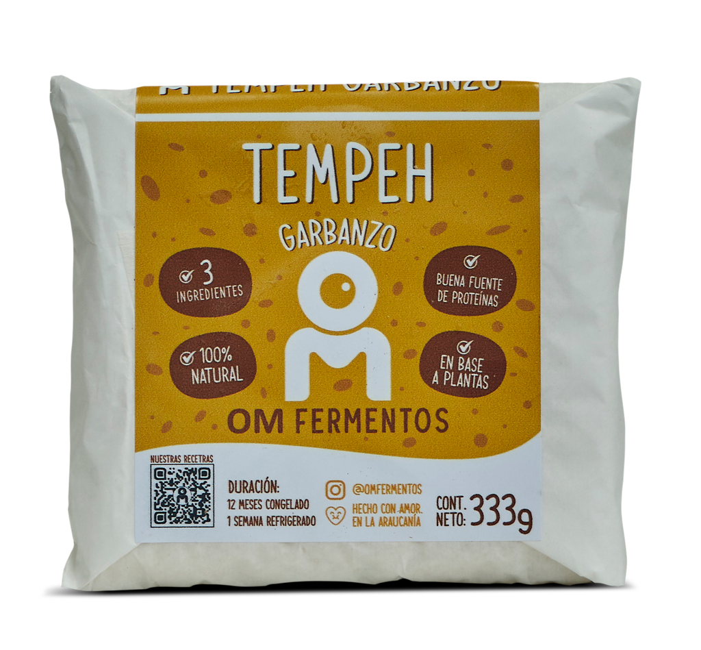 TEMPEH DE GARBANZO 333g - OM FERMENTOS