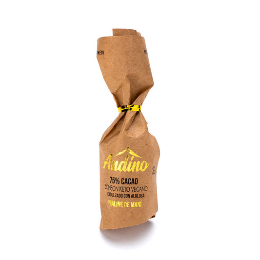 CHOCOTEJA KETO ANDINO 75% MANÍ CRUNCHY ALULOSA SIN AZÚCAR 30g