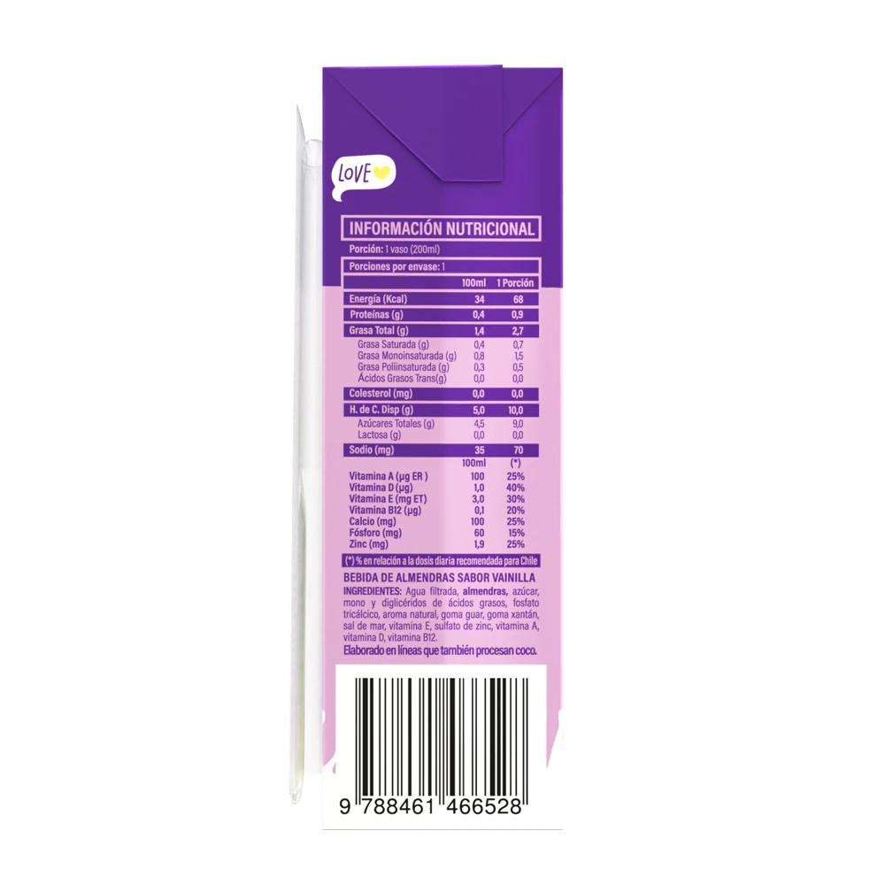 ALMENDRA VAINILLA GO! 200 ML
