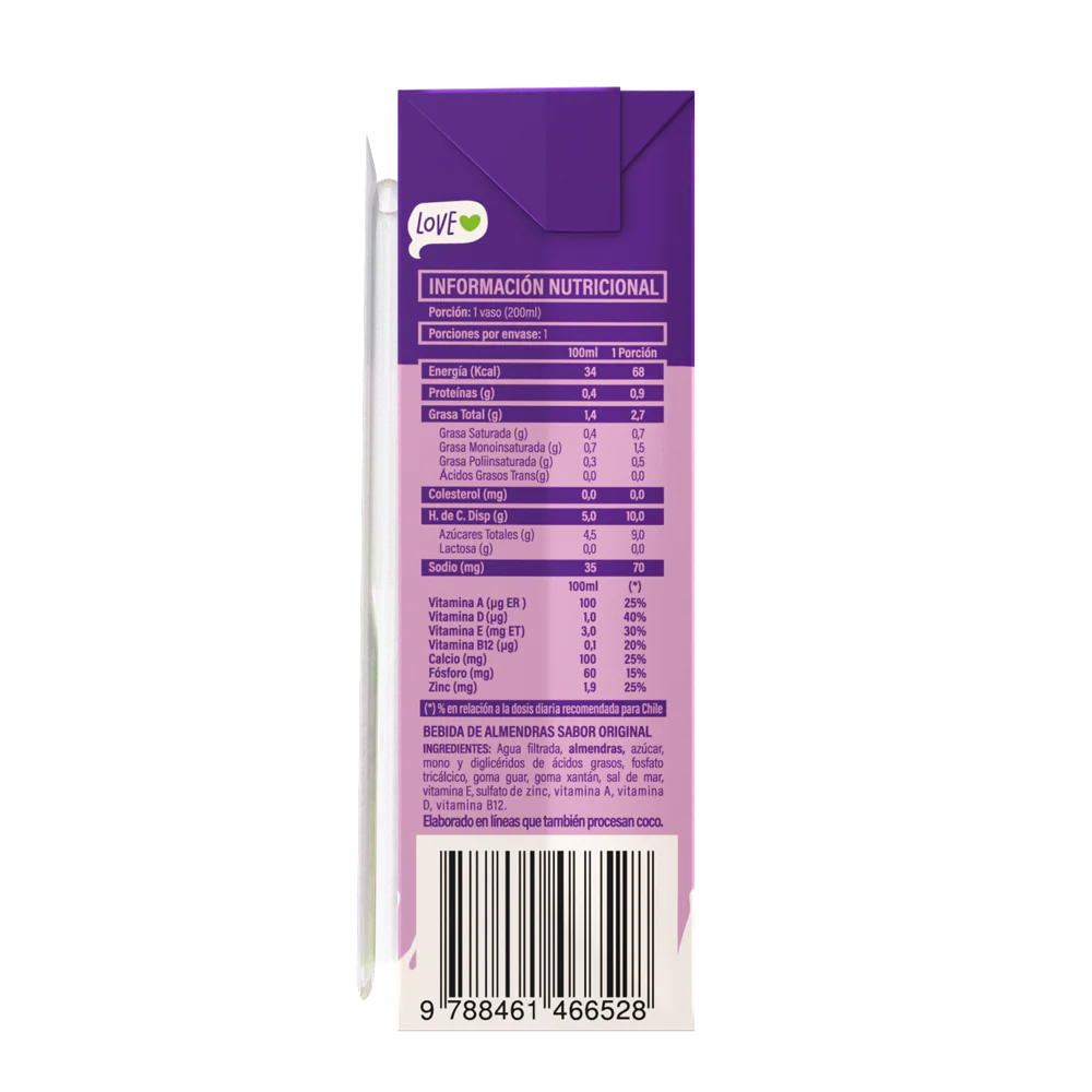 ALMENDRAS ORIGINAL GO! 200 ML