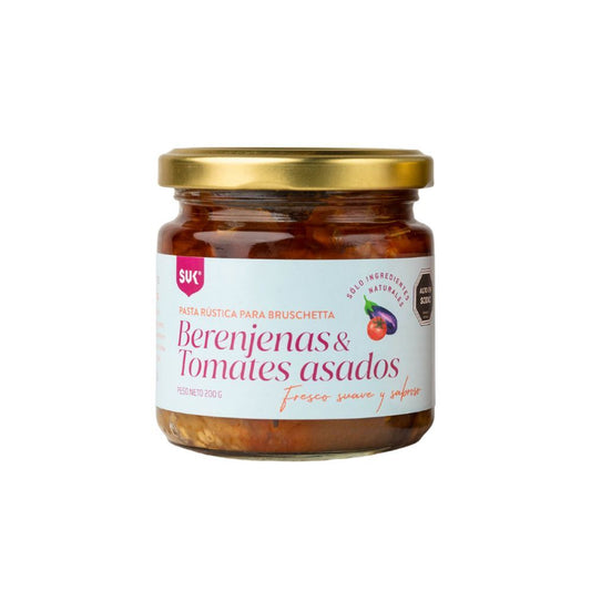 PASTA DE BERENJENAS Y TOMATES ASADOS 200g - SUK