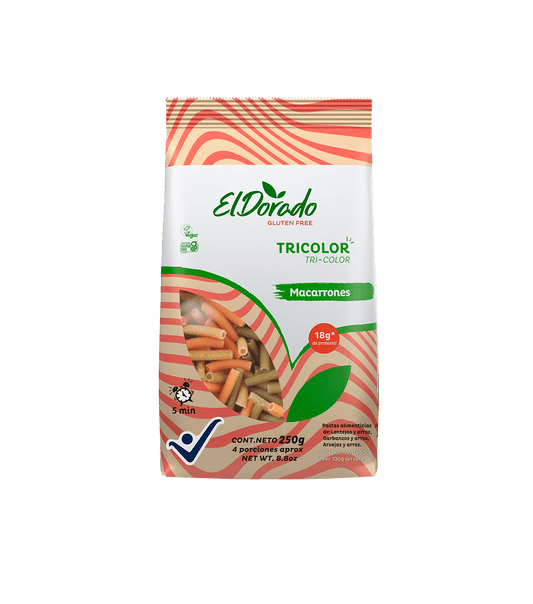 MACARRONES TRICOLOR 250g - EL DORADO