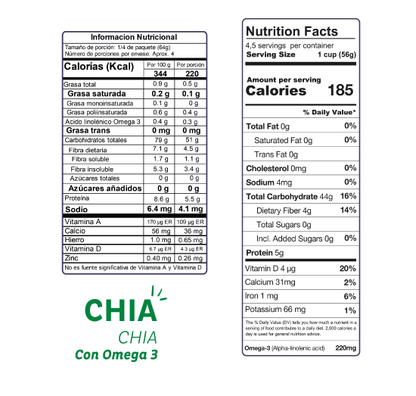 PASTA DE CHIA SPAGHETTI 250g - EL DORADO