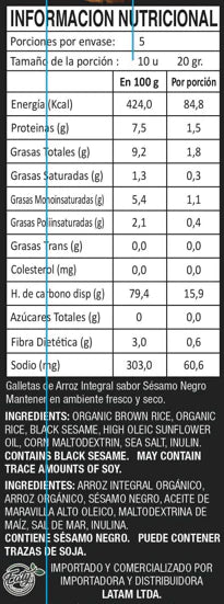 RICECRIPS SESAMO NEGRO 100g - EATY