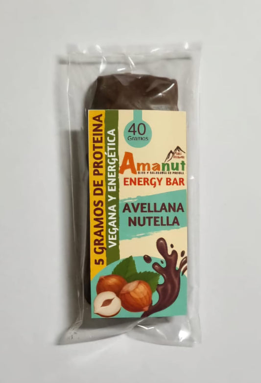 BARRA ENERGETICA AVELLANA-NUTELLA 40g - AMANUT