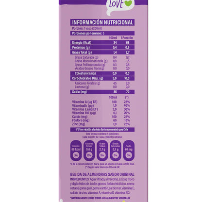 ALMENDRAS VAINILLA 1L