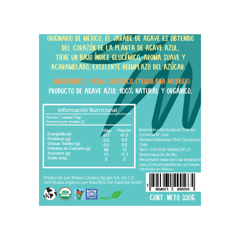 JARABE DE AGAVE 330g - KOE