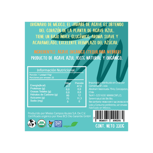 JARABE DE AGAVE 330g - KOE