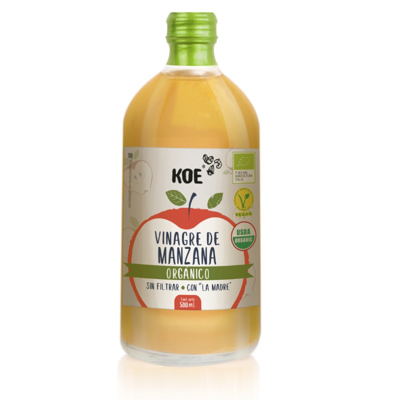 VINAGRE DE MANZANA ORGÁNICO 500 mL - KOE