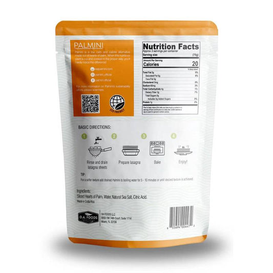LASAGNA DE PALMITOS PALMINI DOYPACK 340g