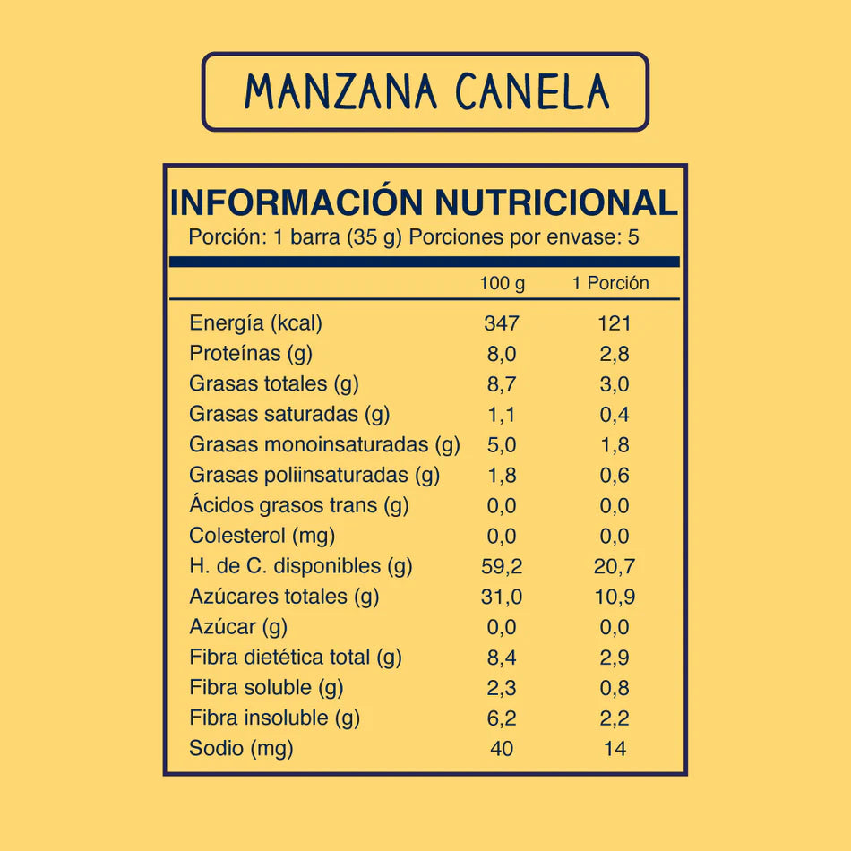 SOUL BAR MANZANA-CANELA - 35g