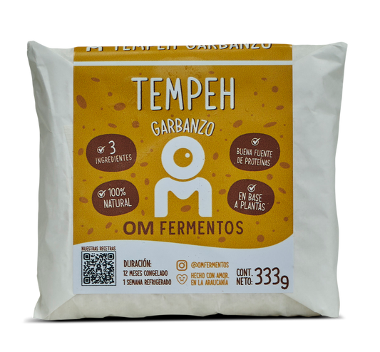 TEMPEH DE GARBANZO 333g - OM FERMENTOS
